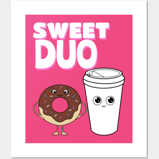 SWEET Duo Coffee Drinker Gift Posters and Art